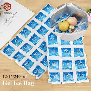 Многоразовый гелевый пакет со льдом, автоматическое водопоглощение, Изолированный пакет со льдом, пакет для холодного компресса, охлаждающий пакет для сохранения свежести продуктов, Новый пакет со льдом