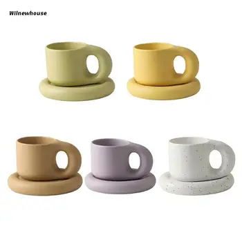 Кофейная кружка F63A в скандинавском стиле Ins Керамический материал креативные кофейные чашки Простой стиль