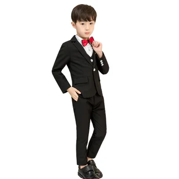 Официальный блейзер для мальчиков 2-9 лет, детская куртка, жилет, блузки и брюки, костюм для свадеб, детский костюм, детская одежда