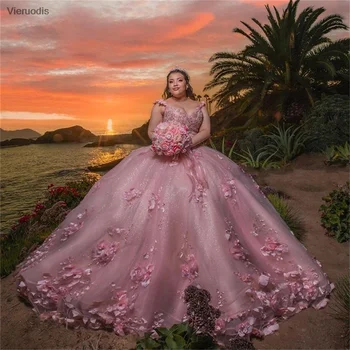 Розовое бальное платье Sweet 16 Quinceanera Dress vestidos para 15 quinceanera vestidos de xv años 2021 quinceaner para 15