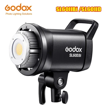 Godox SL60IID SL60IIBi SL60 II COB Светодиодный Видеосигнал 60 Вт 2800-6500 К Bluetooth Пульт Дистанционного Управления Крепление Bowens для Студийной Записи
