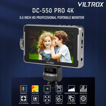 VILTROX DC-550 Pro 1920х1080 4K 5,5-Дюймовый Профессиональный Портативный Монитор для Camera Studio Director HDMI-Touch Screen Field 3D LUT