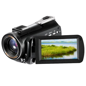Профессиональная видеокамера Ordro 4K Цифровые камеры инфракрасного ночного видения Full HD Функция веб-камеры для видеоблогов YouTube