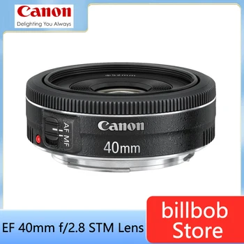 Canon EF 40mm f/2.8 STM Объектив Портретный объектив с фиксированным фокусом для Canon 550D 600D 700D 750D 760D 1300D 60D 70D 80D 6D T6 T3i T5i