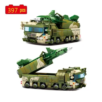 Военная серия DF17, ракета-носитель средней и большой дальности, самодельная модель, строительные блоки, кирпичи, игрушки, подарки