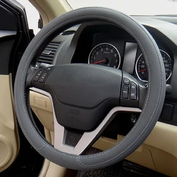Бесплатная доставка 2015 Новая искусственная крышка рулевого колеса Чехол для ступиц рулевого колеса для Ford Focus 2 3 Kuga Escape Fiesta Ecosport