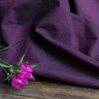 Высококачественные хлопчатобумажные ткани фиолетового цвета, высококачественное удобное платье для шитья cheongsam