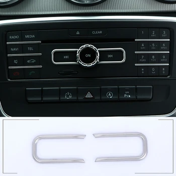 Аксессуары для отделки салона автомобиля ABS Control CD Switch с блестками Для Mercedes Benz CLA GLA B Class A180 W176 E GLE Class Coupe 