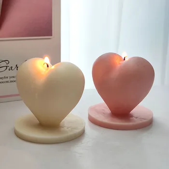 Форма для ароматерапевтических свечей в форме сердца Ручной работы, Силиконовая форма для ароматерапевтического мыла