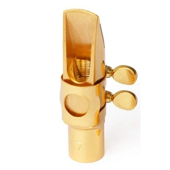 1 комплект духовых Инструментов - Ми-бемоль, альт-саксофон Металлическая головка флейты -Си-бемоль, Альт-дискант Части головки флейты Аксессуары Золото