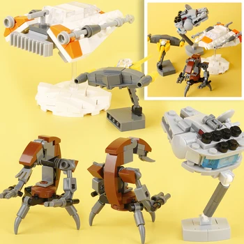 MOC Destroy Robot Building Blocks Kit Фильмы про войну T47, космический корабль, битва, механические кирпичи, игрушки в подарок мальчикам
