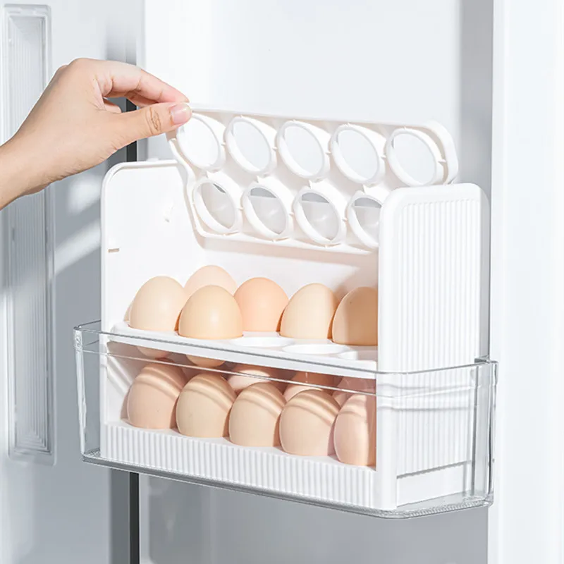 Ящик для хранения яиц, Органайзер для холодильника, Контейнеры для еды, Футляр для хранения свежих яиц, Держатель Лотка, Диспенсер, Кухонные ящики для хранения, Новинка