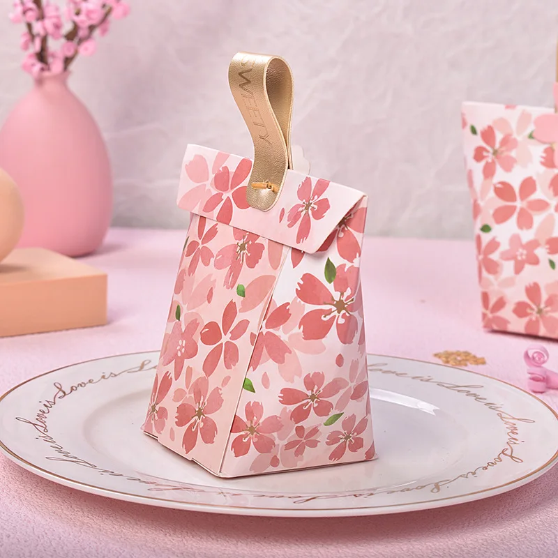 LPZHI 20шт розовых/красных упаковочных коробок для конфет День рождения Свадьба Детский душ Шоколадный подарок Украшение Предложение подружки невесты