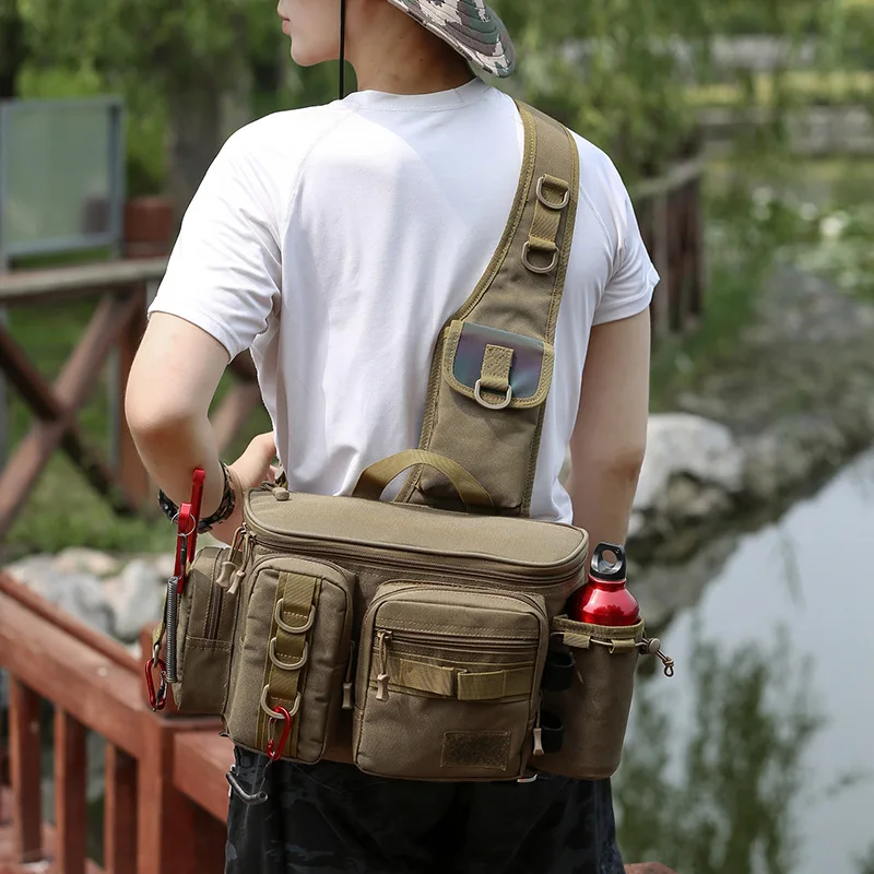 Сумка Luya, многофункциональная сумка для рыбалки, Туристическая уличная сумка, спортивная сумка через плечо, Поясная сумка Luya, Мужские рыболовные сумки, сумка для снастей