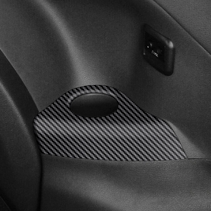Новинка-Накладка рамы заднего сливного стакана для воды из углеродного волокна для отделки интерьера Toyota Sienna 2021