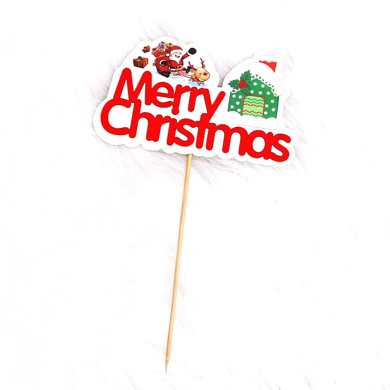 Рождественский топпер для торта Санта Клаус, шляпа снеговика, домашняя детская вечеринка, детский душ, украшения для кексов, принадлежности для выпечки своими руками